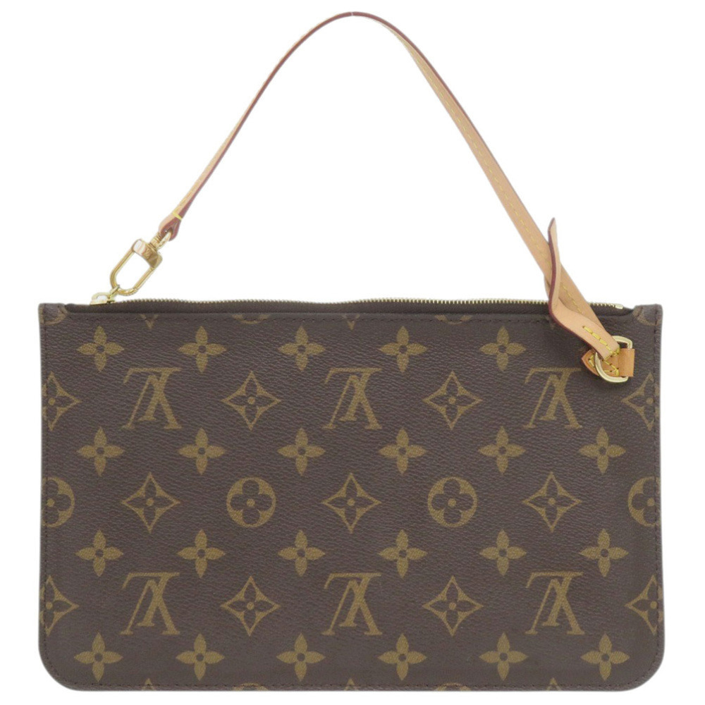 LOUIS VUITTON Brown Monogram Neverfull Pouch - Picture 2 of 7